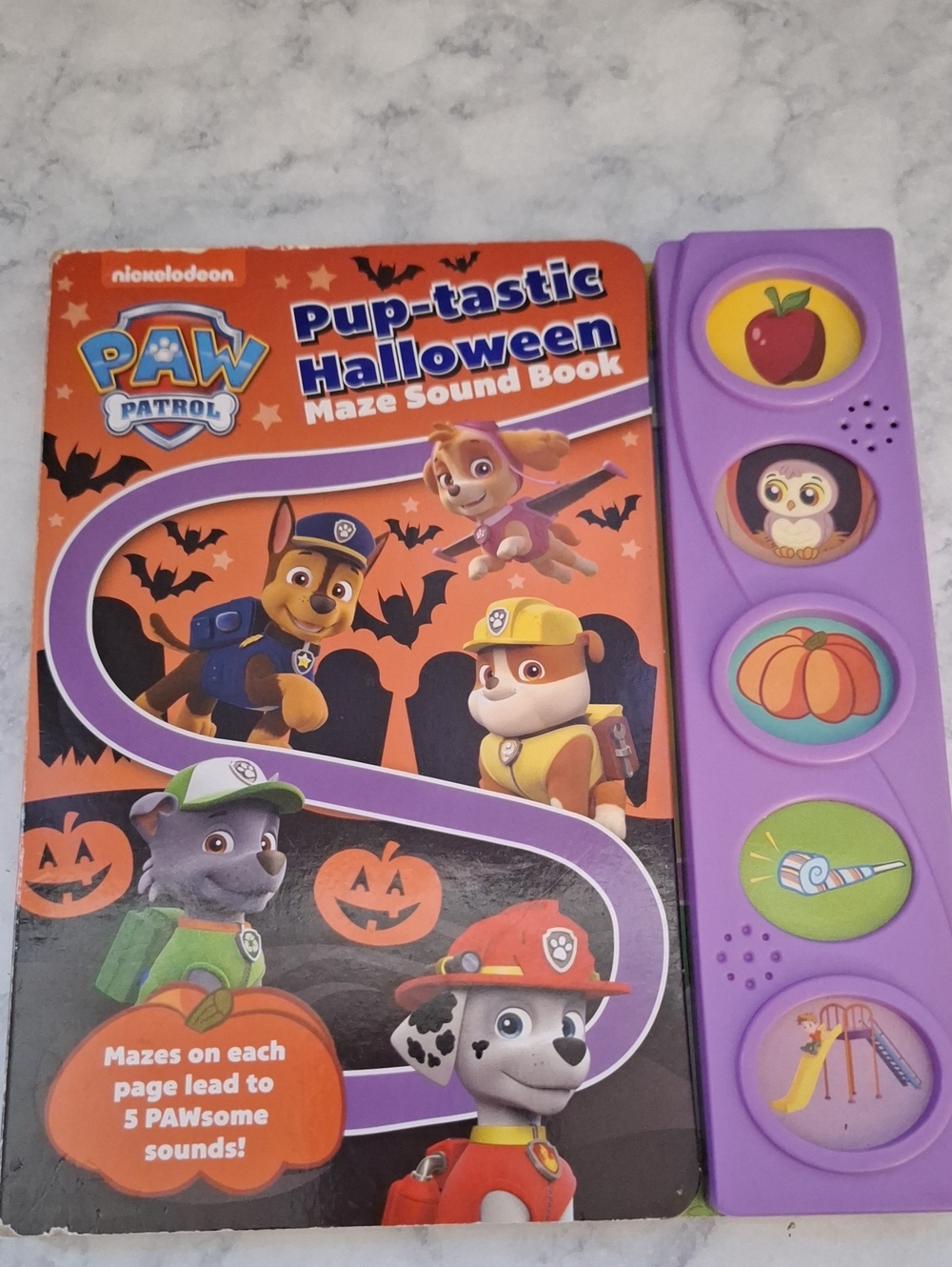 Paw Patrol Pup-tastic Halloween Maze Sound Book